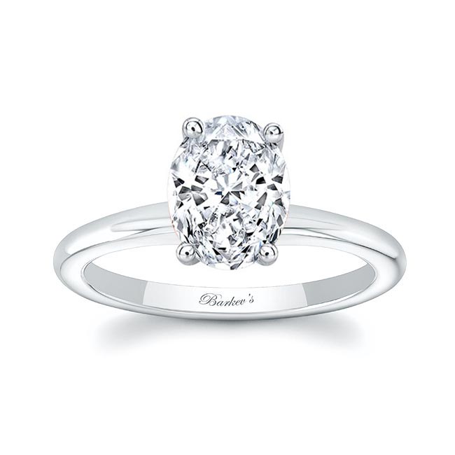 1.25 Carat Oval Solitaire Lab Grown Diamond Ring