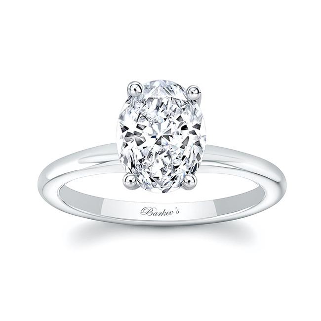 2 Carat Oval Solitaire Lab Grown Diamond Ring