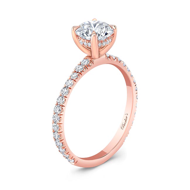 Rose Gold Asscher Diamond Ring Image 2