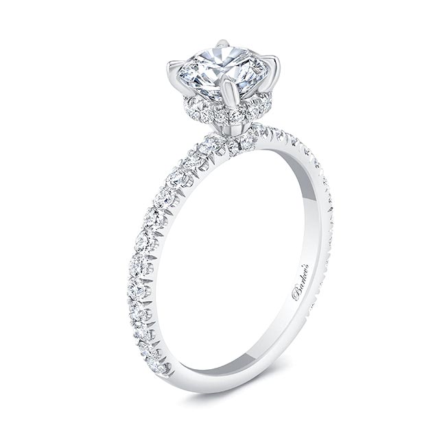 Diamond Halo Engagement Ring Image 2