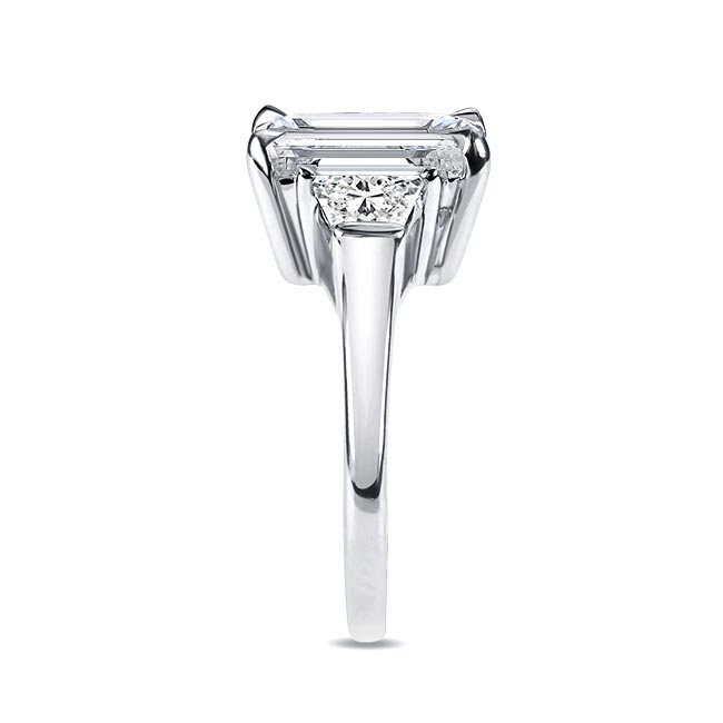 Emerald Cut 5 Carat Lab Diamond Ring Image 2