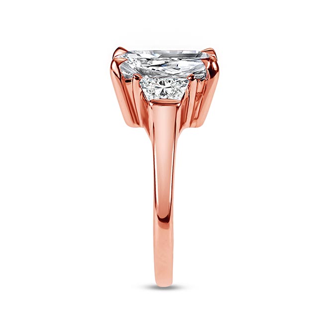 Rose Gold 5 Carat Lab Diamond Ring Image 2