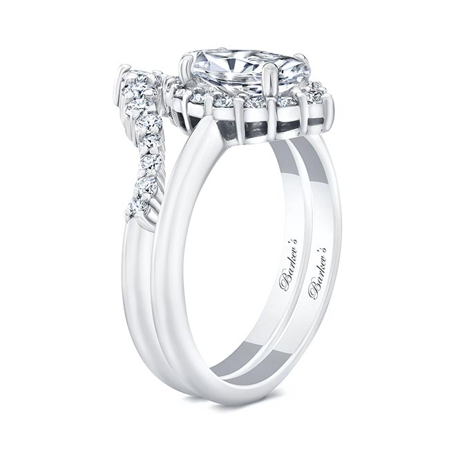 Marquise Cut Diamond Wedding Set Image 2