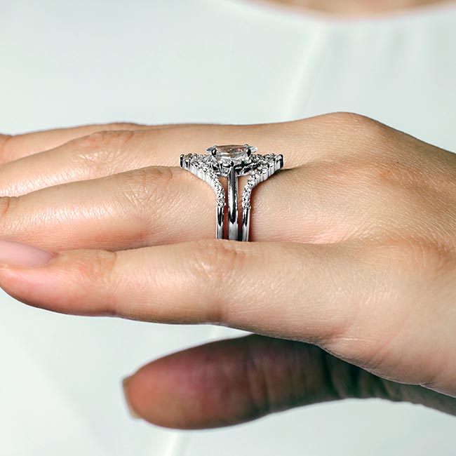 Marquise Cut Diamond Wedding Set With 2 Bands Image 4