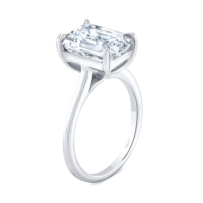 2 Carat Emerald Cut Engagement Ring Image 2