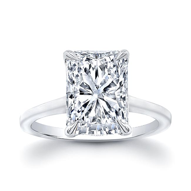 White Gold 2 Carat Radiant Cut Engagement Ring