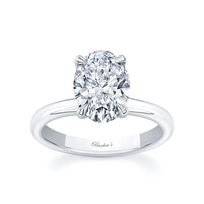 2 Carat Oval Solitaire Engagement Ring