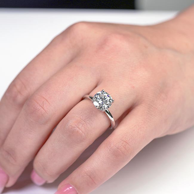 3 Carat Solitaire Diamond Ring Image 3