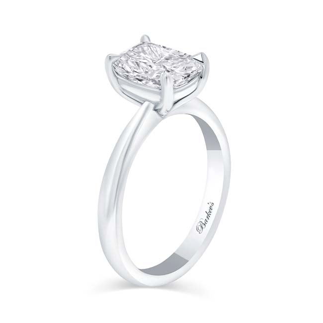 3 Carat Elongated Cushion Solitaire Ring Image 2