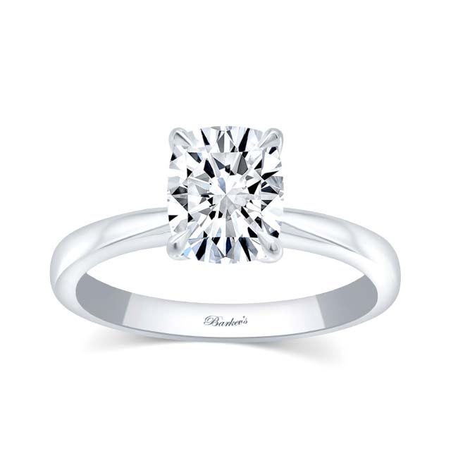 2 Carat Elongated Cushion Solitaire Ring