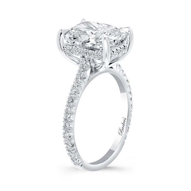 4 Carat Radiant Cut Lab Grown Diamond Ring Image 2