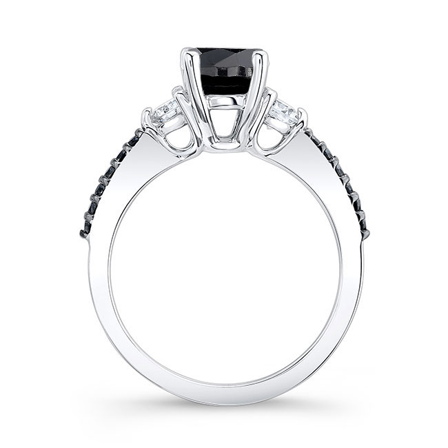 3 Stone Black Diamond Ring Image 2