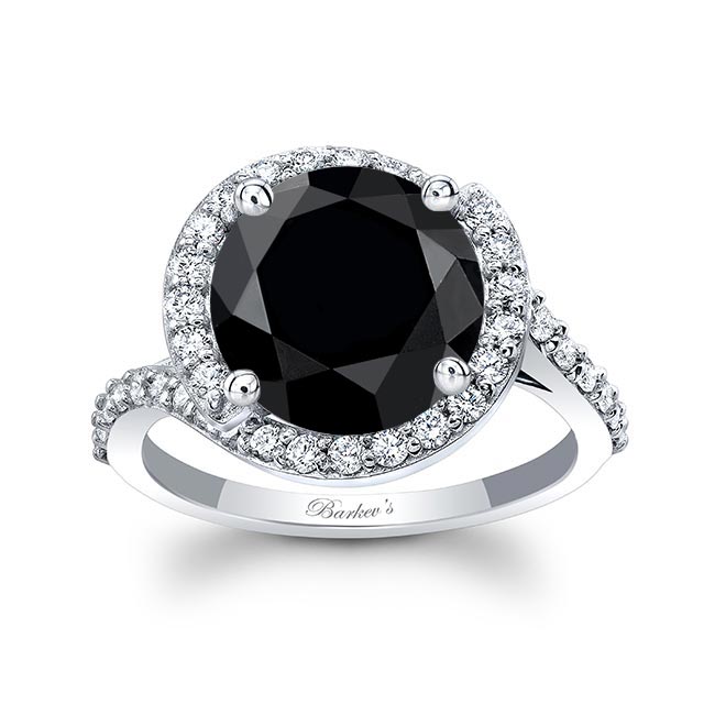 3 Carat Black And White Diamond Ring