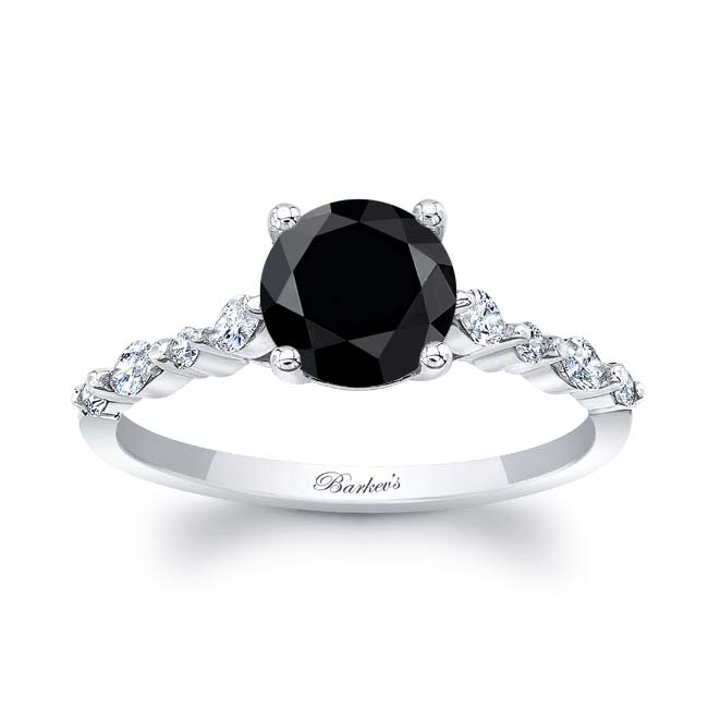 Vintage Style Black And White Diamond Ring