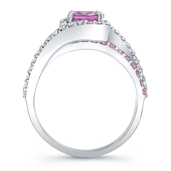 1 Carat Pink Sapphire Ring Image 2