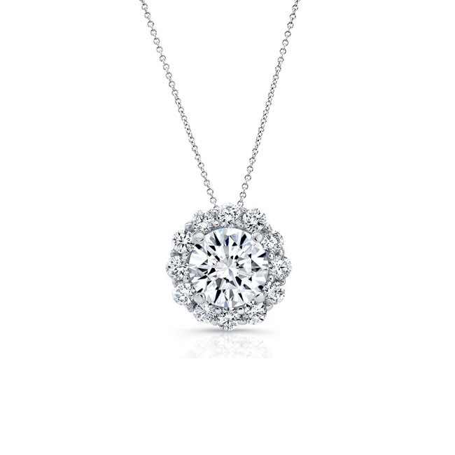 Halo Diamond Necklace