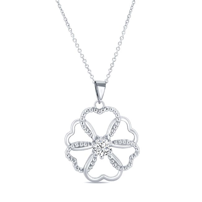 Moissanite Heart Necklace