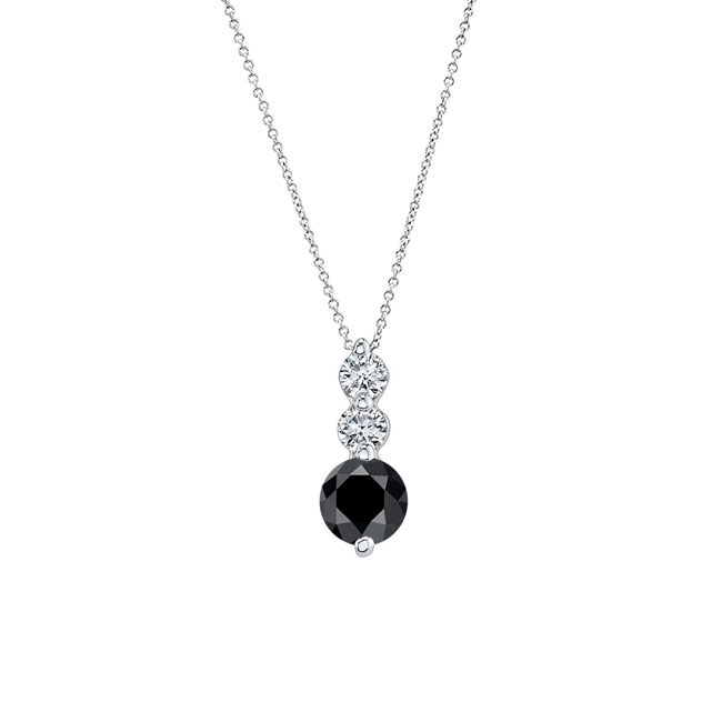 Black And White Diamond Necklace