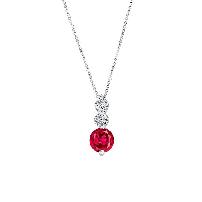 Ruby And Diamond Necklace