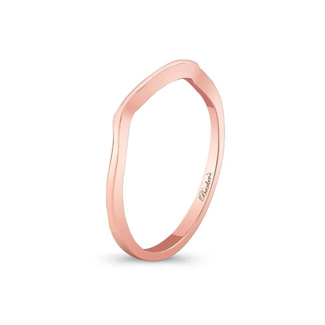 Rose Gold Wedding Band For Ring Style 7728L Image 2