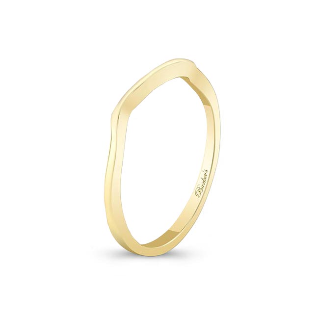 Yellow Gold Wedding Band For Ring Style 7728L Image 2