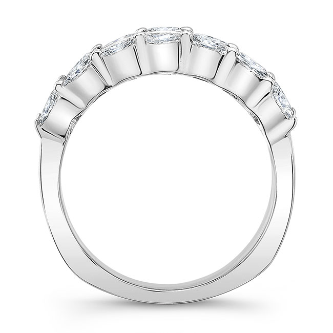 White Gold Baguette Wedding Band Image 2