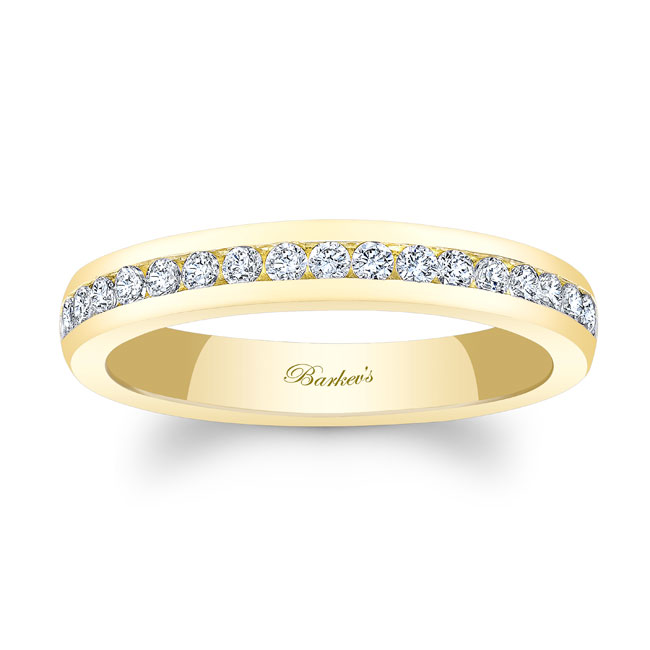 3mm Channel Set Diamond Wedding Band