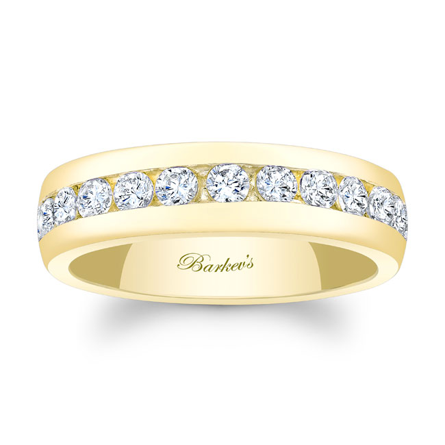 5mm Channel Set Diamond Wedding Band