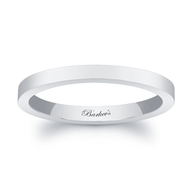 White Gold 2mm Wedding Band