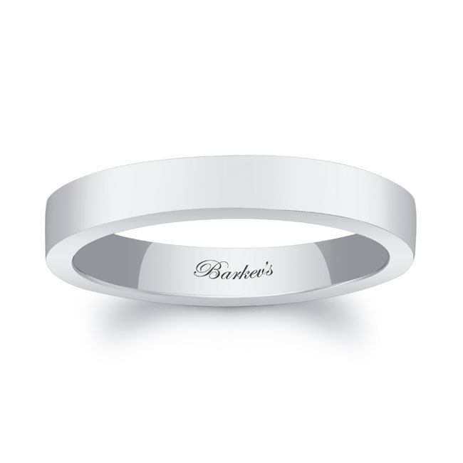 White Gold 3mm Wedding Band