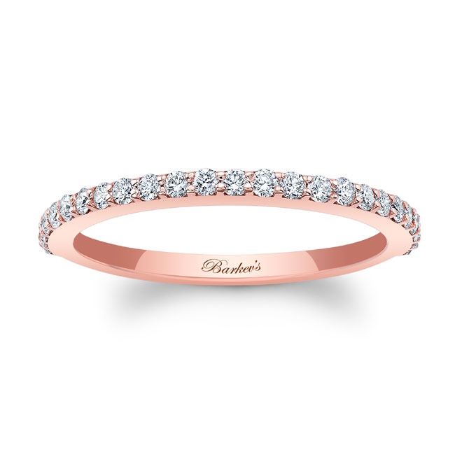 Rose Gold Women's Diamond Wedding Band