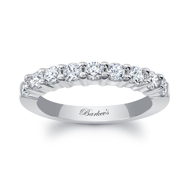 White Gold 9 Diamond Wedding Band