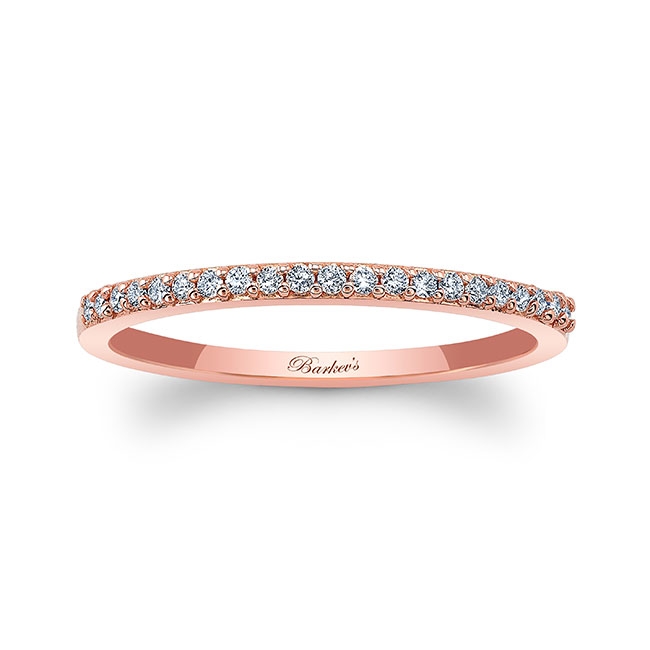 Thin Stackable Diamond Band