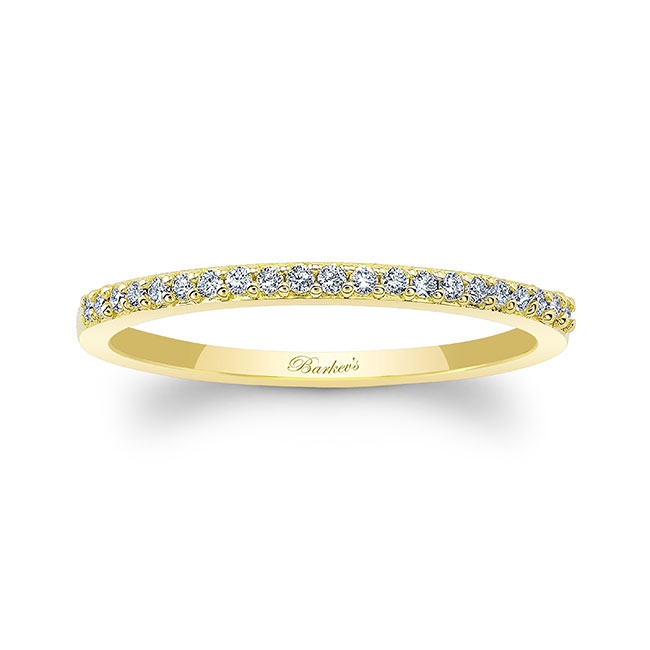 Thin Stackable Diamond Band