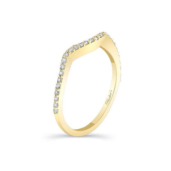 Yellow Gold Wedding Band For Ring Style 8267L Image 2