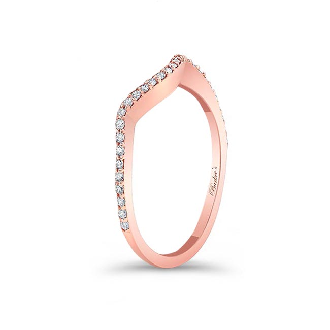 Rose Gold Wedding Band For Ring Style 8268L Image 2