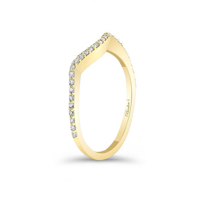 Yellow Gold Wedding Band For Ring Style 8268L Image 2